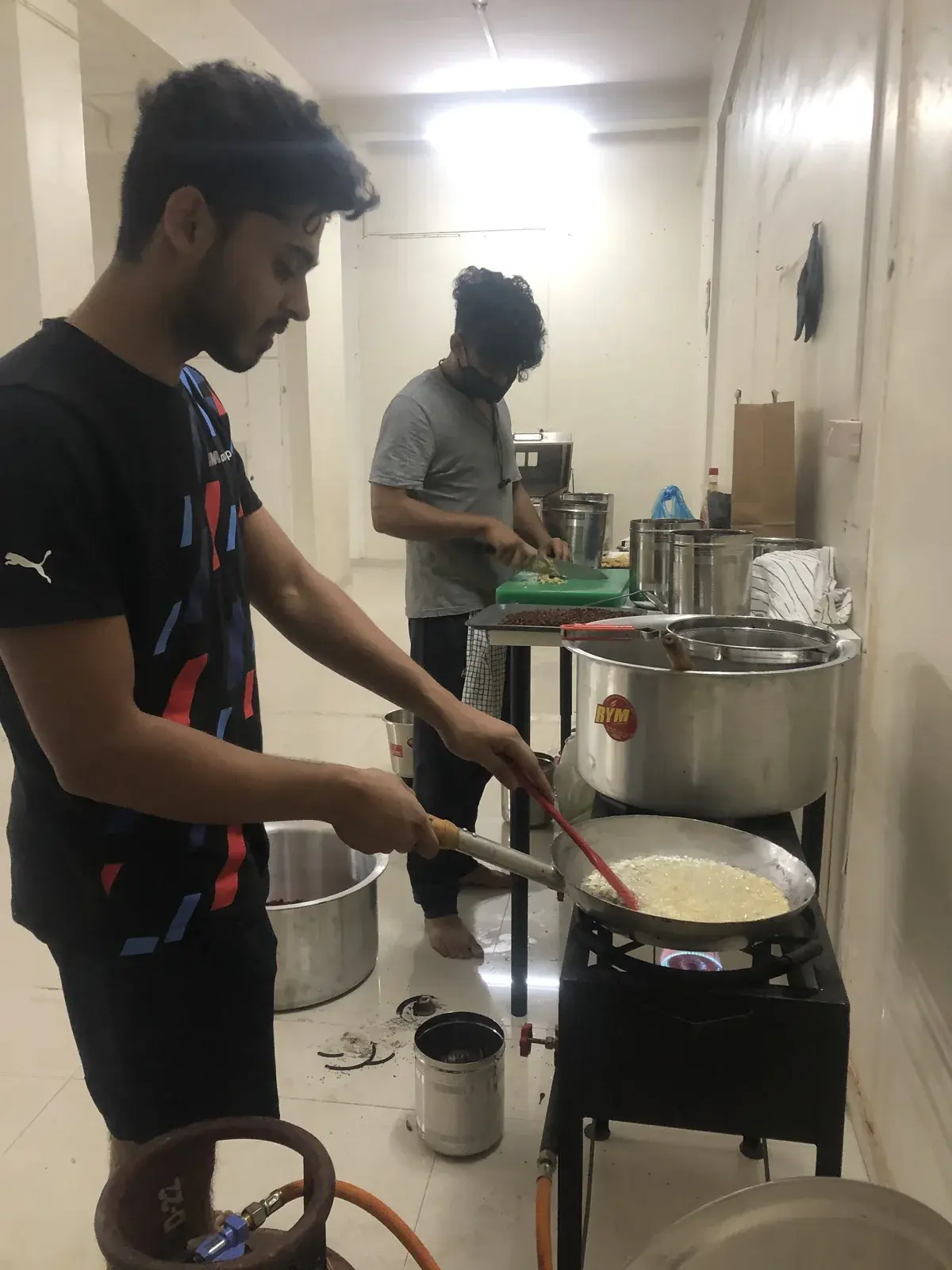 We made the product with our own hands, cooking the early batches ourselves.